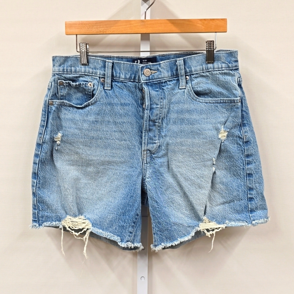 Gap Jeans High Rise Cheeky Midi Short